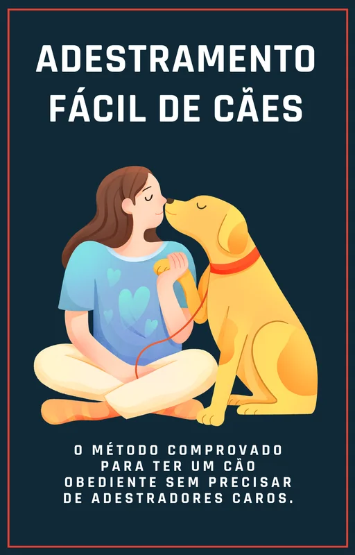 Ebook PLR Adestramento Fácil de Cães - Capa do e-book