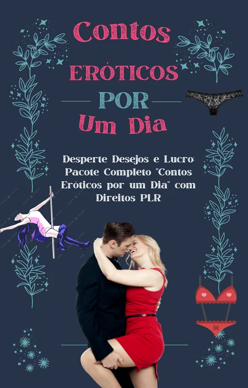 Ebook PLR Contos Eróticos por um Dia - Capa do e-book