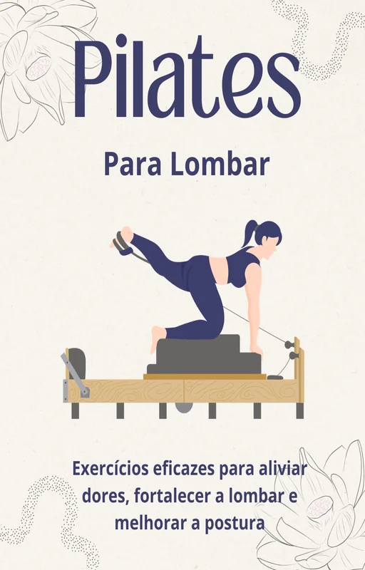 Ebook PLR Pilates para Lombar - Capa do e-book
