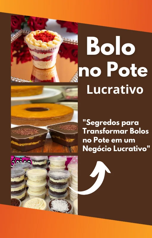 Ebook PLR Bolo no Pote Lucrativo - Capa do e-book