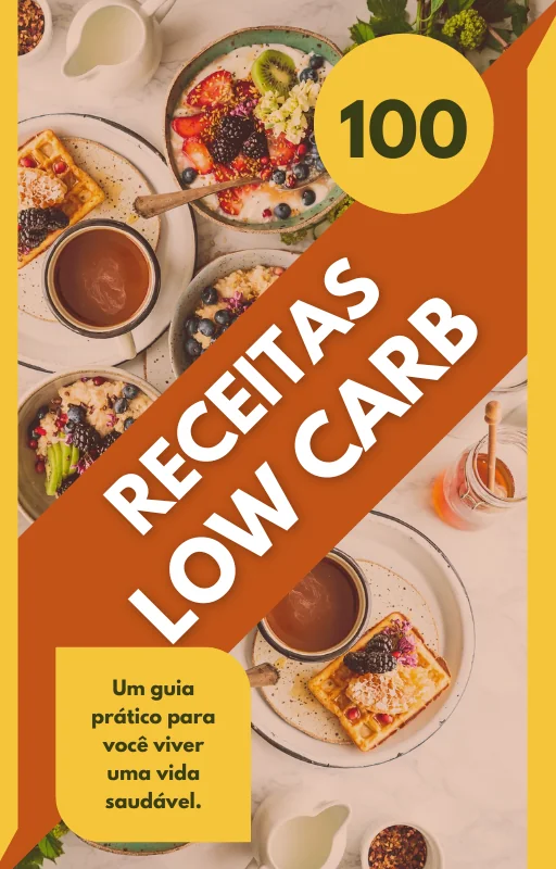 Ebook plr 100 Receitas Lowcarb com Direito de Revenda - Capa do e-book