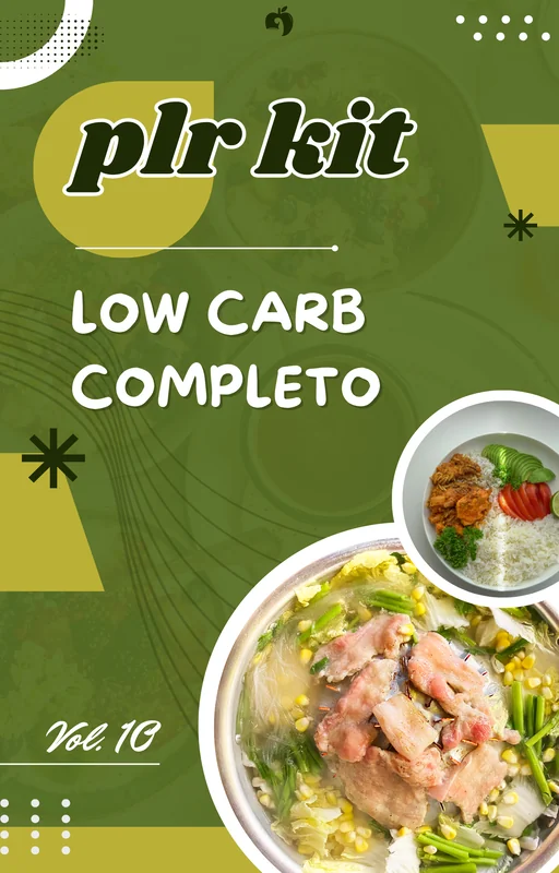 Ebooks PLR Kit Low Carb Completo com Direito de Revenda - Capa do e-book