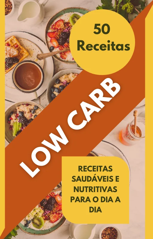 Ebook PLR 50 Receitas LowCarb - Capa do e-book