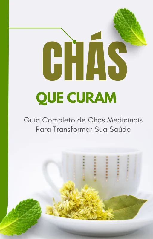 Chás que Curam Ebook PLR com Direito de Revenda - Capa do e-book