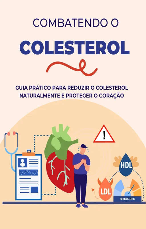 Combatendo o Colesterol Ebook PLR - Capa do e-book