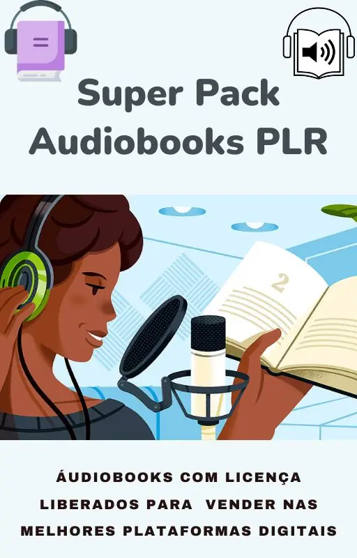 Pacote Ebooks e ÁudioBooks PLRs Direito Revenda - Capa do e-book